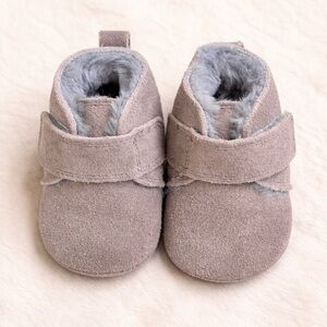 Zutano | Genuine Leather | 6M | Fur Lined Booties | NEW